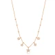 Multi Star Shiny CZ Shaker 925 Sterling Silver Necklace - Sade 925 Silver Jewelry