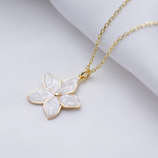 Turkish Star Flower 925 Sterling Silver Necklace Turkish Star Flower 925 Sterling Silver Necklace