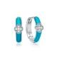 Clover Turquoise Enamel 925 Sterling Silver Earrings Clover Turquoise Enamel 925 Sterling Silver Earrings
