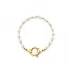 Natural Pearl Design 925 Sterling Silver Charm Bracelet