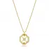 CZ Stone Unique Geometric Shape Sterling Silver Charm Necklace