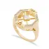 Geometric Shape Women Cluster 925 Sterling Silver Ring