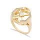 Geometric Shape Women Cluster 925 Sterling Silver Ring Geometric Shape Women Cluster 925 Sterling Silver Ring