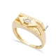 Turkish CZ Eye Cluster 925 Sterling Silver Ring Turkish CZ Eye Cluster 925 Sterling Silver Ring