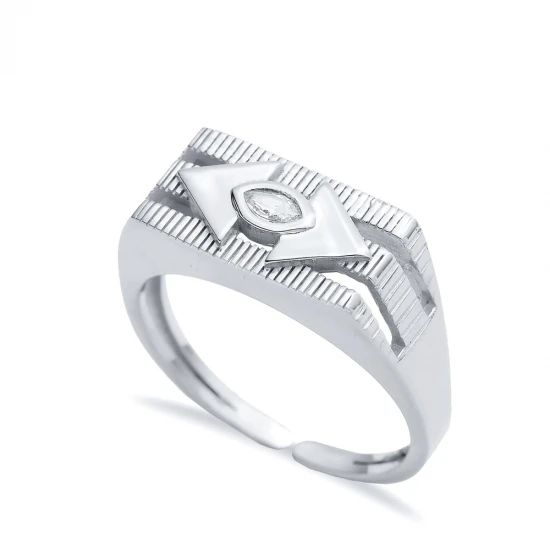 Turkish CZ Eye Cluster 925 Sterling Silver Ring Turkish CZ Eye Cluster 925 Sterling Silver Ring