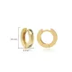 Flat Wide Hoop 925 Sterling Silver Earrings Flat Wide Hoop 925 Sterling Silver Earrings