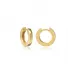 Flat Wide Hoop 925 Sterling Silver Earrings