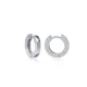 Flat Wide Hoop 925 Sterling Silver Earrings Flat Wide Hoop 925 Sterling Silver Earrings