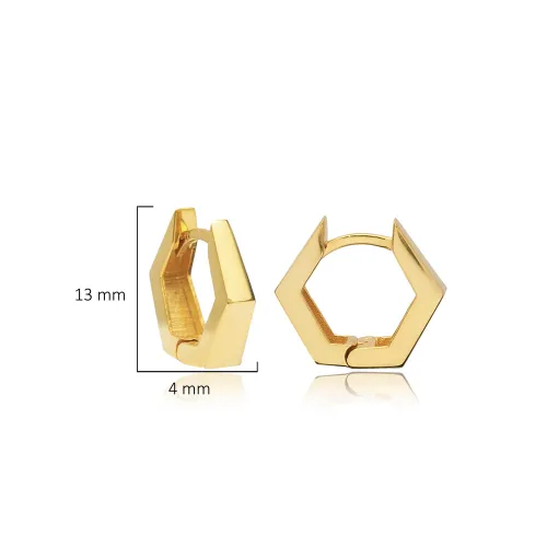 Turkish Geometric Everyday 925 Sterling Silver Earrings