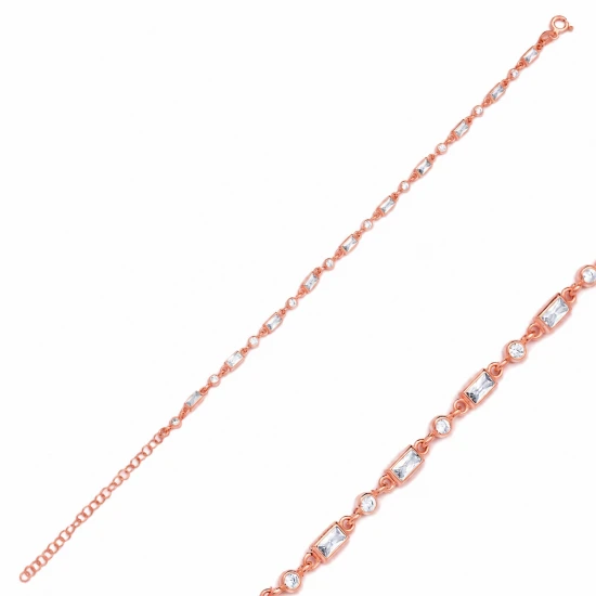 Baguette CZ 925 Sterling Silver Bracelet Baguette CZ 925 Sterling Silver Bracelet