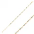 Aquamarine Baguette CZ 925 Sterling Silver Bracelet