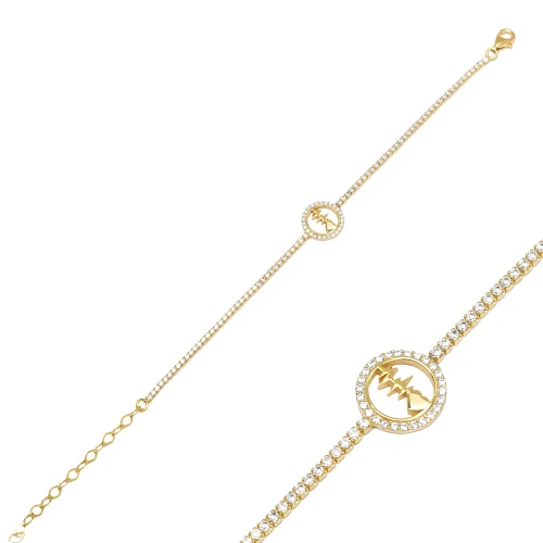 Heartbeat Tennis 925 Sterling Silver Bracelet