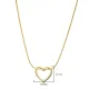 Snake Chain Hollow Heart Design Plain Silver Charm Necklace Snake Chain Hollow Heart Design Plain Silver Charm Necklace