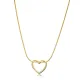 Snake Chain Hollow Heart Design Plain Silver Charm Necklace Snake Chain Hollow Heart Design Plain Silver Charm Necklace