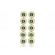 Emerald CZ Round Long 925 Sterling Silver Earrings | 925 Sterling Silver Wholesale | Sade Silver Emerald CZ Round Long 925 Sterling Silver Earrings - Sade 925 Silver Jewelry