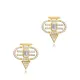 Clear CZ Geometric 925 Sterling Silver Earrings Clear CZ Geometric 925 Sterling Silver Earrings