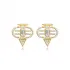 Clear CZ Geometric 925 Sterling Silver Earrings