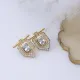 CZ Geometric 925 Sterling Silver Earrings CZ Geometric 925 Sterling Silver Earrings
