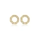 Octagon Geometric 925 Sterling Silver Earrings