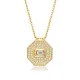 Octagon Shape Geometric 925 Sterling Silver Necklace Octagon Shape Geometric 925 Sterling Silver Necklace