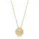 Octagon Shape Geometric 925 Sterling Silver Necklace Octagon Shape Geometric 925 Sterling Silver Necklace