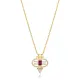 Ruby CZ Geometric Sterling Silver Necklace Ruby CZ Geometric Sterling Silver Necklace