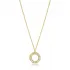Octagon Shape Geometric Sterling Silver Necklace