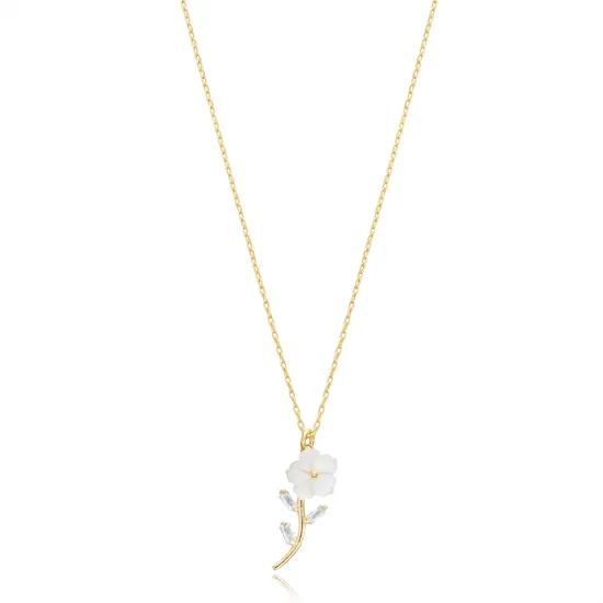 Flower Design Mother of Pearl Charm Pendant Handcraft Wholesale Jewelry 925 Sterling Silver Necklace Flower Design Mother of Pearl Charm Pendant Handcraft Wholesale Jewelry 925 Sterling Silver Necklace