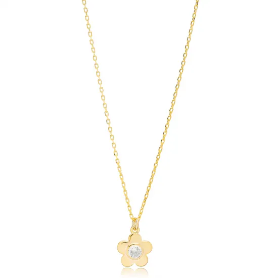 Minimalist Flower Design Handmade Turkish Charm Pendant Necklace Wholesale 925 Sterling Jewelry Minimalist Flower Design Handmade Turkish Charm Pendant Necklace Wholesale 925 Sterling Jewelry