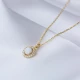 Minimalist White Opal 925 Sterling Silver Necklace