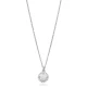 Minimalist White Opal 925 Sterling Silver Necklace