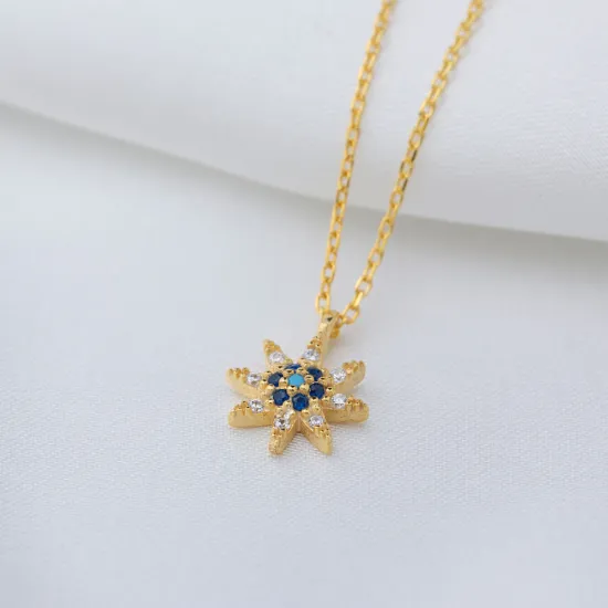 Star Mix Necklace in 925 Sterling Silver Star Mix Necklace in 925 Sterling Silver