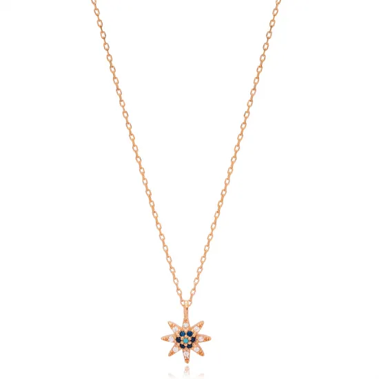 Star Mix Necklace in 925 Sterling Silver Star Mix Necklace in 925 Sterling Silver