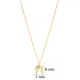 Horseshoes Round Cut CZ 925 Sterling Silver Necklace
