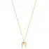 Horseshoes Round Cut CZ 925 Sterling Silver Necklace
