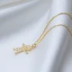 Boy Clear CZ 925 Sterling Silver Necklace