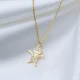 Boy Clear CZ 925 Sterling Silver Necklace