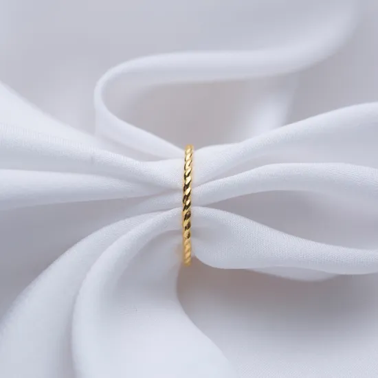 Plain Minimal Auger 925 Sterling Silver Ring
