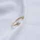 Pearl And Round Emerald Adjustable Sterling Silver Ring