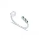 Pearl And Round Emerald Adjustable Sterling Silver Ring