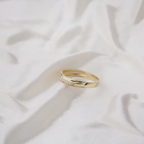 Micro Pave CZ Band 925 Sterling Silver Ring