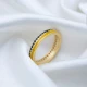 Orange Enamel Black CZ Band 925 Sterling Silver Ring Orange Enamel Black CZ Band 925 Sterling Silver Ring