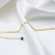 Turquoise Solitaire Chain 925 Sterling Silver Bracelet | 925 Sterling Silver Wholesale | Sade Silver Turquoise Solitaire Chain 925 Sterling Silver Bracelet - Sade 925 Silver Jewelry