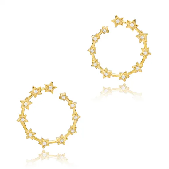 Star Cluster Design 925 Stud Earrings Star Cluster Design 925 Stud Earrings