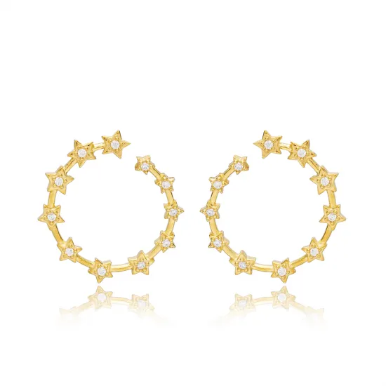 Star Cluster Design 925 Stud Earrings Star Cluster Design 925 Stud Earrings