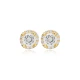 Turkish Round CZ Sterling Silver Earrings | 925 Sterling Silver Wholesale | Sade Silver Turkish Round CZ Sterling Silver Earrings - Sade 925 Silver Jewelry