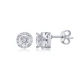 Turkish Round CZ Sterling Silver Earrings | 925 Sterling Silver Wholesale | Sade Silver Turkish Round CZ Sterling Silver Earrings - Sade 925 Silver Jewelry