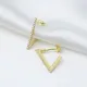 Triangle Design Geometric Stud Earrings Triangle Design Geometric Stud Earrings