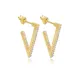Triangle Design Geometric Stud Earrings Triangle Design Geometric Stud Earrings