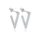 Triangle Design Geometric Stud Earrings Triangle Design Geometric Stud Earrings